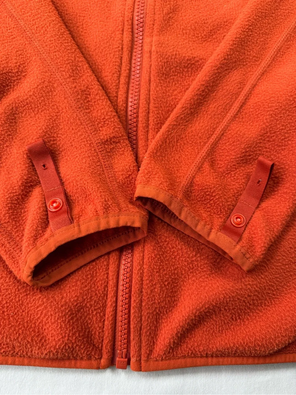 The North Face Orange Full Zip Fleece Jacket Men’s Large